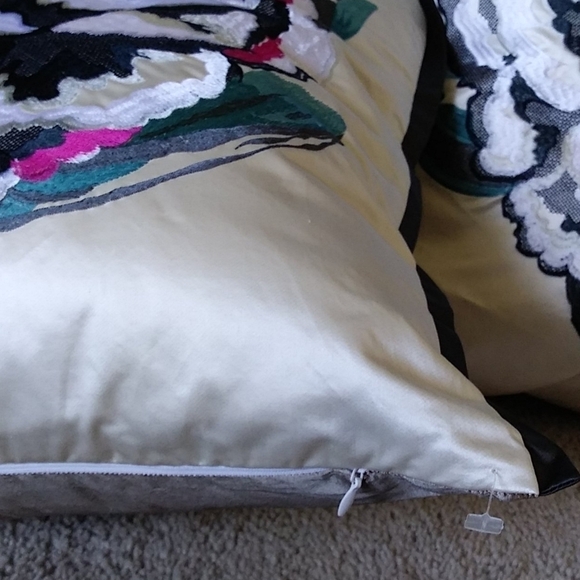 Designers Guild set/2 pillow‎ shams embroidered… - Picture 11 of 15